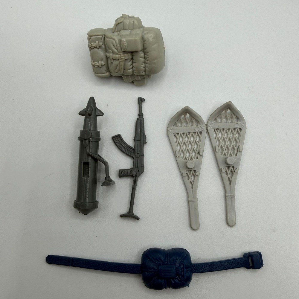 Vintage GI Joe 1985 Cobra Snow Serpent V1 Accessories Complete Backpack Rifle